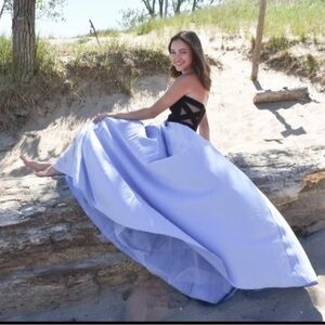 Strapless Lavender Dress